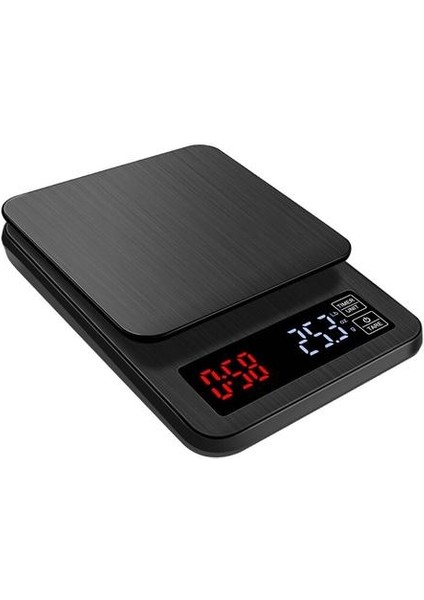 Hassas Elektronik Kahve Ölçeği LCD Dijital USB Damla Mutfak Ölçeği Zamanlayıcı Dokunmatik Ağırlık Dengesi ile (Yurt Dışından)