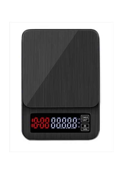 Hassas Elektronik Kahve Ölçeği LCD Dijital USB Damla Mutfak Ölçeği Zamanlayıcı Dokunmatik Ağırlık Dengesi ile (Yurt Dışından)