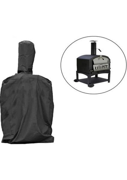 Pizza Fırın Kapak Kapak Barbekü Mutfak Aksesuarı Için Açık Toz Kapağı Su Geçirmez Kömür Barbekü Aksesuarları Barbekü Kapakları Kapakları (45 * 65 * 165 Cm) (Yurt Dışından)
