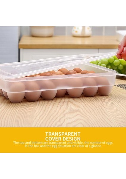 34 Gridegg Saklama Kutusu Yumurta Tepsi Kapları Mutfak Buzdolabı Yumurta Plastik Dağıtıcı Hava Geçirmez Taze Koruma Yumurta Tepsisi | Çanta ve Amp;sepet (Yurt Dışından)