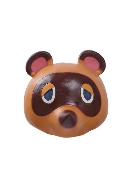 Tom Nook Rakun Maskesi Hayvan Geçiş Lateks Headgear Cadılar Bayramı Cosplay Ball Sahne (Yurt Dışından)