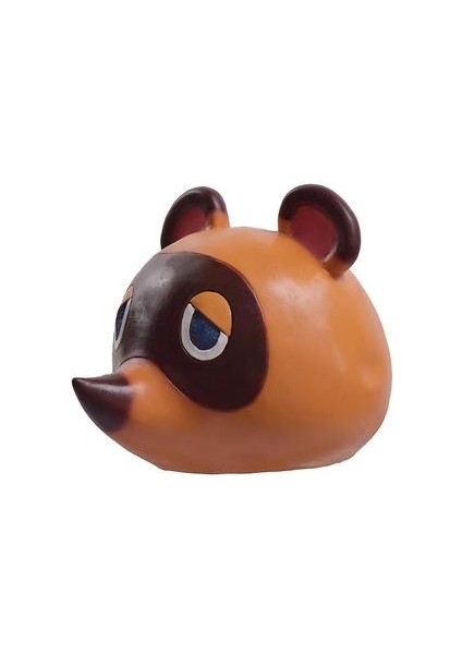 Tom Nook Rakun Maskesi Hayvan Geçiş Lateks Headgear Cadılar Bayramı Cosplay Ball Sahne (Yurt Dışından)