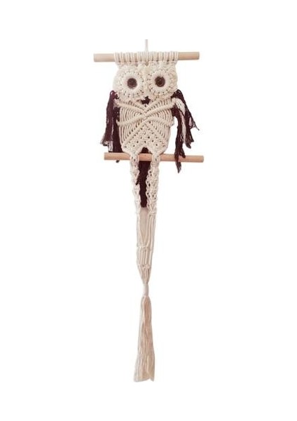 Baykuşlar Dream Catchers Goblen Çiçek Asılı Pot Halat Net Makrome Bitki Askı Saksı Ev Duvar Dekorasyon Courtya Için | Dekoratif Gobiyeller (Kahve) (Yurt Dışından)