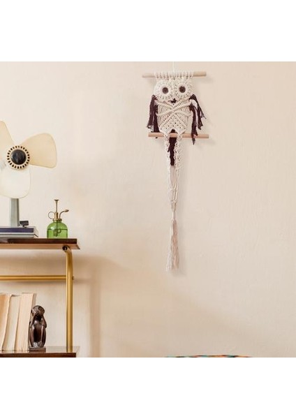 Baykuşlar Dream Catchers Goblen Çiçek Asılı Pot Halat Net Makrome Bitki Askı Saksı Ev Duvar Dekorasyon Courtya Için | Dekoratif Gobiyeller (Kahve) (Yurt Dışından)