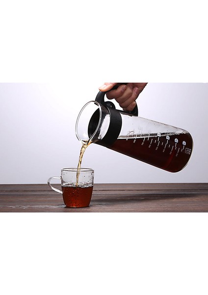 Taşınabilir Sıcak / Soğuk Brew Çift Kullanım Filtresi Kahve & Amp; Çay Potu Espresso Buz Damla Makinesi Cam Percolators Mutfak Aksesuarları Barista Aracı (Yurt Dışından)