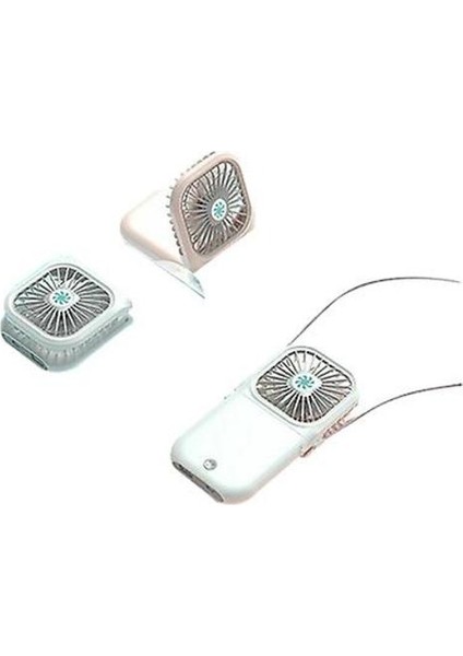 Asılı Boyun Katlanır Fan USB Şarj Edilebilir El Seyahat Soğutucu (Pembe) (Yurt Dışından) fırsatları