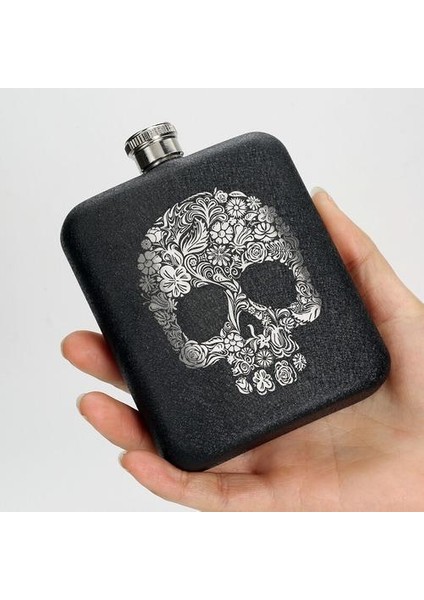 6 Oz Buzlu Mat Siyah Taşınabilir Açık Hip Şişesi Huni Metal Vodka Viski Şarap Şişesi Flagon Adam Erkek Arkadaşı Için Sigara Hediye Sigara | Kalça Şişeleri (Yurt Dışından) fiyatları