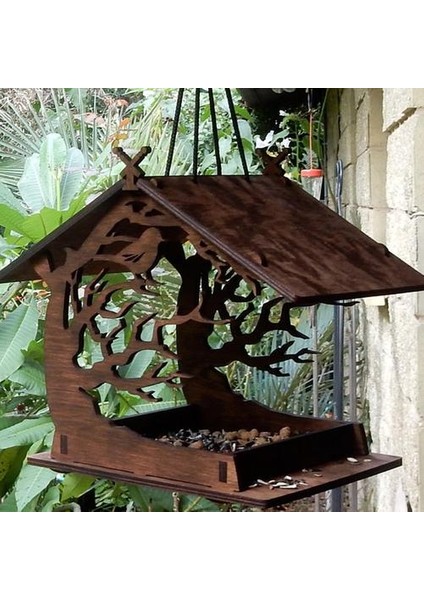 Vintage Ahşap Çekici Ahşap Birdhouse Bahçe Hediyeler Avlu Villa Balkon Kuş Besleyici Açık Bahçe Dekorasyon | Kuş Kafesleri ve Amp;yuvalar (Yurt Dışından)