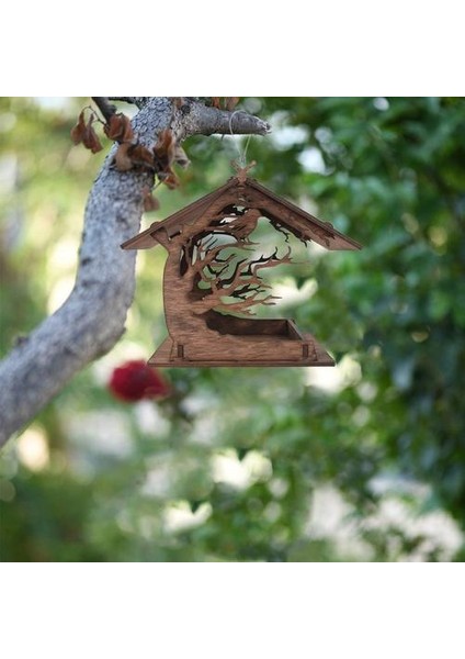 Vintage Ahşap Çekici Ahşap Birdhouse Bahçe Hediyeler Avlu Villa Balkon Kuş Besleyici Açık Bahçe Dekorasyon | Kuş Kafesleri ve Amp;yuvalar (Yurt Dışından)