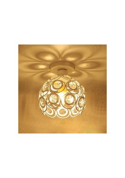 Modern Kristal Tavan Lambası 20 cm Endüstriyel Beyaz Tavan Lambası Oda Oturma Odası Için (Yurt Dışından)