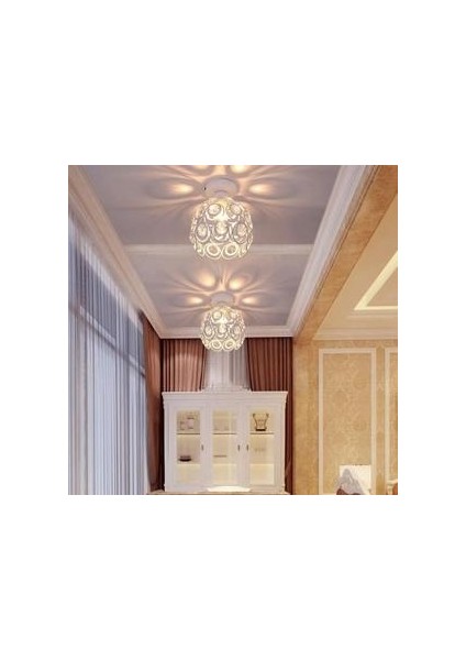 Modern Kristal Tavan Lambası 20 cm Endüstriyel Beyaz Tavan Lambası Oda Oturma Odası Için (Yurt Dışından) modelleri