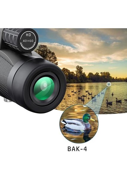 Monoküler Teleskop, 40X60 Hd Yüksek Güç Teleskop Akıllı Telefon Tutucu ve Amp; Amp;hiking Gezi Kuş Gözlemciliği Tırmanma Için Tripod, (Siyah) (Yurt Dışından) fiyatları