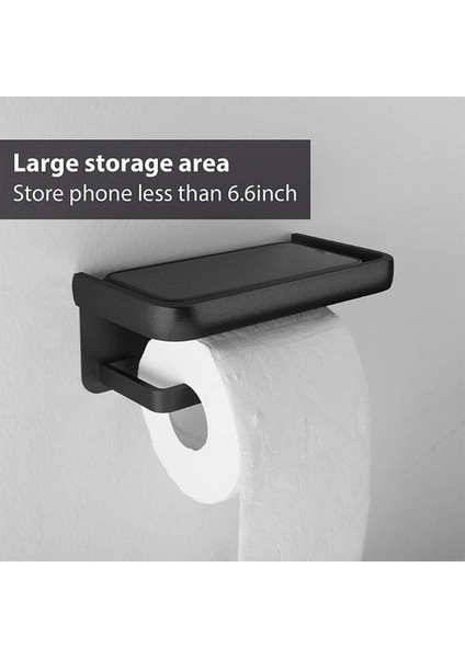 Duvara Monte Tuvalet Kağıdı Rulo Tutucu Tepsi Uzay ile Alüminyum Tek Rulo Doku Tutucu Mutfak Banyo Aksesuarları | Kağıt Tutucular (Yurt Dışından)