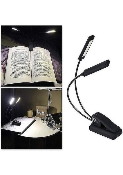 Flexible Clip On Book Light USB Reading Lamp (Yurt Dışından)