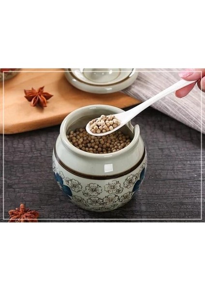 Ev Mutfak Malzemeleri Tuz Çalkalayıcı Seramik Baharat Kavanoz Baharat Tencere Kaseler Şeker Kase Mutfak Baharat Araçları | Şişeler, Kavanozlar ve Amp;kutular (Mavi) (Yurt Dışından)