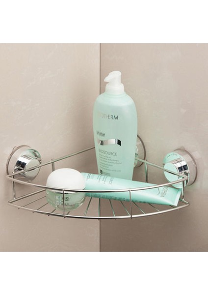 Köşe Raf Duş Güçlü Emme Paslanmaz Çelik Raflar Banyo Raf Duş Raf Şampuan Tutucu Duş Sepeti | Banyo Rafları (Yurt Dışından)