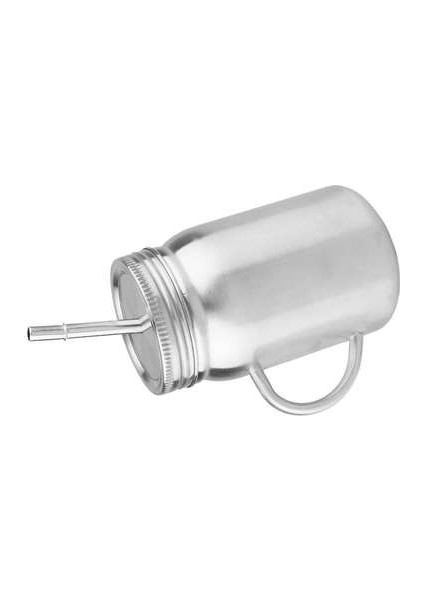 Kolu ile 500 ml Çift Katmanlı Paslanmaz Çelik Kavanoz Fincan Saman Fincan Içme Fincan Meyve Suyu Su Şişesi Moda Su Bardağı | Su Tencere ve Amp;su Isıtıcısı (Yurt Dışından) fırsatları