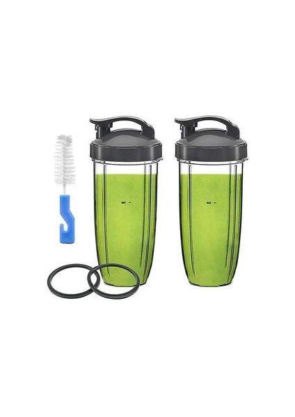 Yedek Bardaklar 32 Oz Kapakları ile Nutribullet Blender Pro 900 W 600 W Nutri Blade Yedek Parçalar Için (Yurt Dışından)