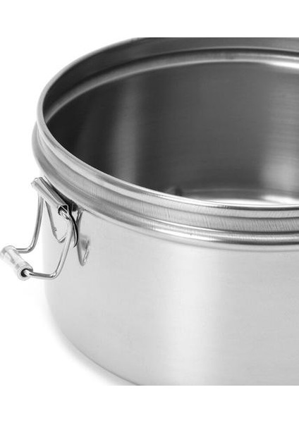 Paslanmaz Çelik Kase Öğle Yemeği Kutusu Bento Gıda Piknik Konteyner 2 Tier Yuvarlak Şekil | Öğle Yemeği Kutuları (Yurt Dışından)