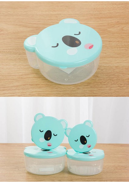 4 Adet / Takım Çocuk Plastik Karikatür Sevimli Bento Kutusu Japon Açık Gıda Saklama Kabı Çocuk Öğrenci Mikrodalga Öğle Yemeği Kutusu Gereçleri | Öğle Yemeği Kutuları (Mavi) (Yurt Dışından)