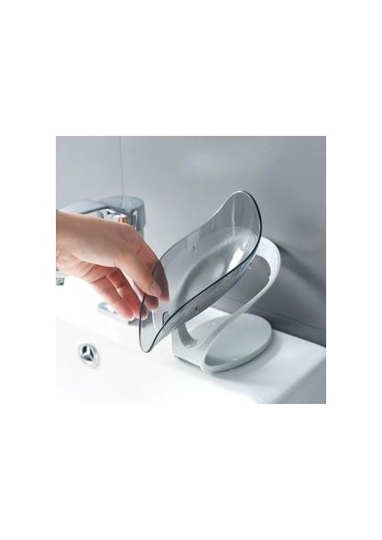 Yaratıcı Yaprak Şekli Sabun Kutusu Banyo Salonu Sabunluk Depolama Konteyner Lavabo Kurutma Raf Banyo Malzemeleri | Sabunluklar (Yurt Dışından) fırsatları