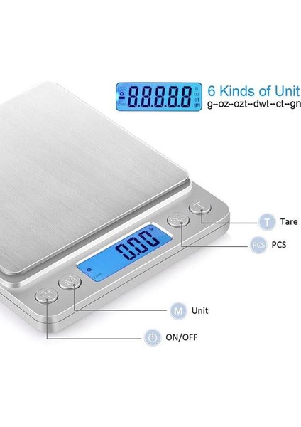 3000G / 0.1g LCD Taşınabilir Mini Elektronik Dijital Terazi Cep Kılıf Posta Mutfak Takı Ağırlık Denge Ölçeği | Mutfak Terazi (Yurt Dışından)