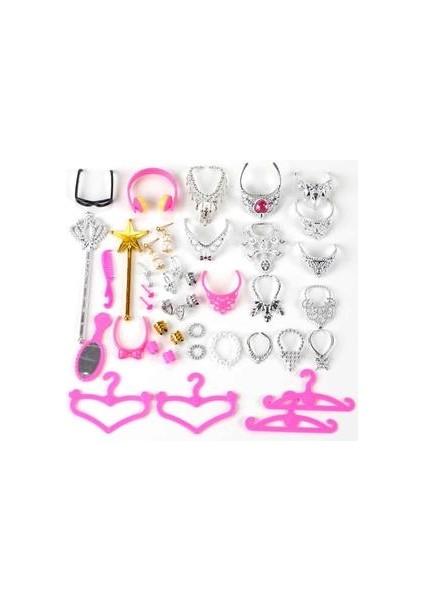 70PCS Barbie Bebek Takı Aksesuarları Için Öğeler Elbiseler Giysiler Seti (Yurt Dışından)