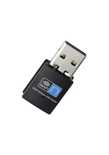 Taşınabilir 300 Mbps USB Wifi Adaptörü Dongle Dizüstü Bilgisayar Için Kablosuz Ağ Alıcısı (Yurt Dışından)