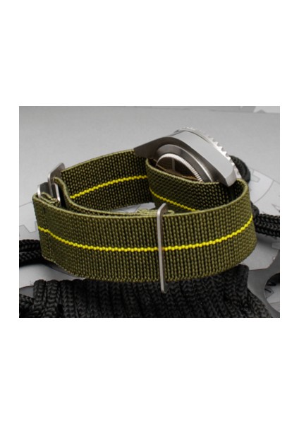 Watch Band Fransız Birlikler Paraşüt Elastik Naylon Watch Band Adamın Evrensel Akıllı Izle Bilek Kayışı | Bantlar Izle (Yurt Dışından)