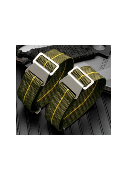 Watch Band Fransız Birlikler Paraşüt Elastik Naylon Watch Band Adamın Evrensel Akıllı Izle Bilek Kayışı | Bantlar Izle (Yurt Dışından)
