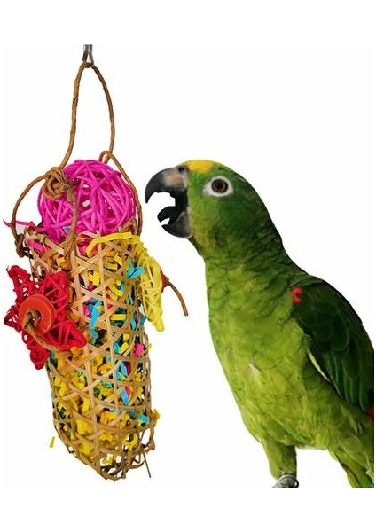 4 Paket / Setparrot Oyuncaklar Kanarya Oyuncaklar Kuş Çiğneme Oyuncaklar Papağan Kafesi Shredder Oyuncak Yemişleme Oyuncak | Kuş Oyuncakları (Yurt Dışından)