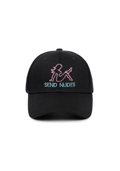 Ayarlanabilir Nudes Gönderme Nodes Beyzbol Şapkası (Siyah) (Yurt Dışından)