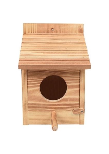 Büyük Yuva Yuva Evi Kuş Evi Kuş Evi Kuş Kutusu Açık Birdhouse Ahşap Kutu Yuvarlak Kapı | Kuş Kafesleri ve Amp;yuvalar (Yurt Dışından)