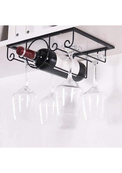 Ev Mutfak Yemek Şarap Aksesuarları Kabine Stemware Gl / Şişe Raf Tutucu Askı Depolama Organizatörü | Diğer Bar Araçları (Yurt Dışından)