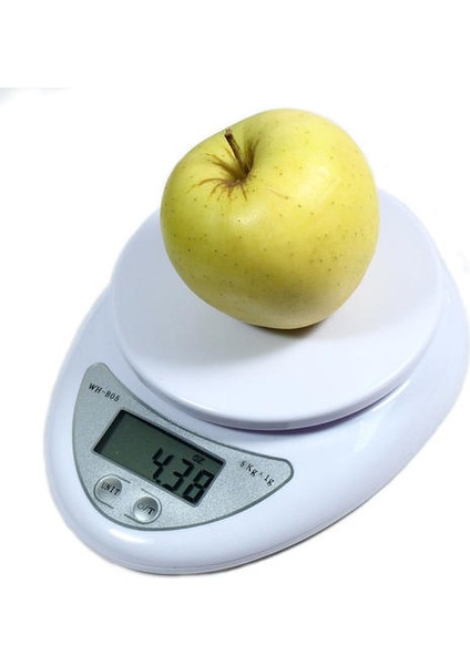 1 Adet Dijital Mutfak Gıda Terazi 5 kg / 1g Ağırlık Dengesi Gıda Diyet (Yurt Dışından)