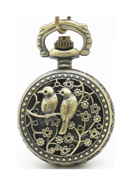 Steampunk Magpie Iki Kuşlar Retro Çevirme Cebi Kolye Kolye Hediye | Cep ve Amp;fob Saatler (Yurt Dışından)
