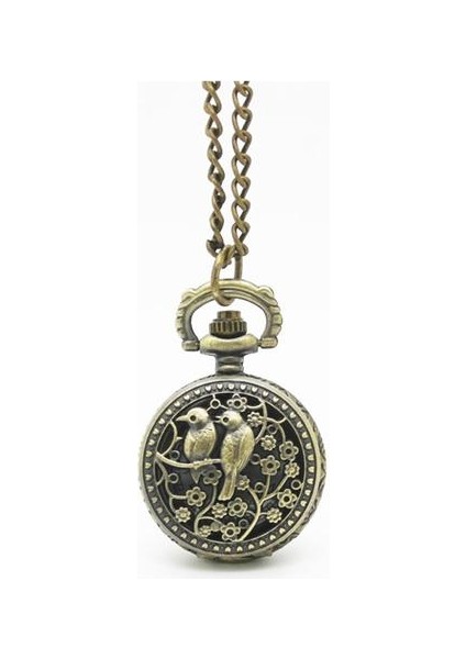 Steampunk Magpie Iki Kuşlar Retro Çevirme Cebi Kolye Kolye Hediye | Cep ve Amp;fob Saatler (Yurt Dışından) modelleri