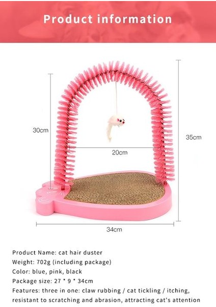 Kedi Scratcher Mat Board Scrathing Post Mat Oyuncak Catnip Kulesi Tırmanma Pad Için Çizik Pad Pençeleri Bakım Pet Oyuncaklar Pet Ürünleri | Kedi Oyuncakları (Pembe) (Yurt Dışından)