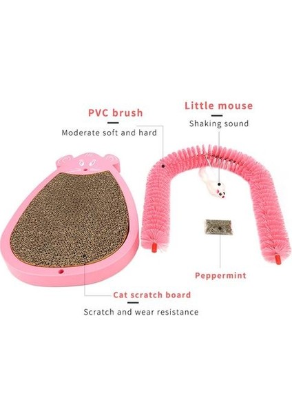 Kedi Scratcher Mat Board Scrathing Post Mat Oyuncak Catnip Kulesi Tırmanma Pad Için Çizik Pad Pençeleri Bakım Pet Oyuncaklar Pet Ürünleri | Kedi Oyuncakları (Pembe) (Yurt Dışından)