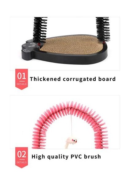 Kedi Scratcher Mat Board Scrathing Post Mat Oyuncak Catnip Kulesi Tırmanma Pad Için Çizik Pad Pençeleri Bakım Pet Oyuncaklar Pet Ürünleri | Kedi Oyuncakları (Pembe) (Yurt Dışından)