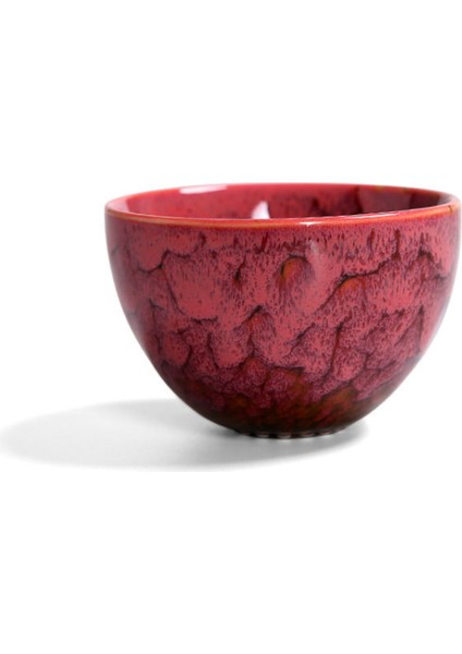 Seramik Fırın Çay Kupası Değişim Porselen Kupa Teacup Ev Kungfu Çay Kase Tek Fincan Tianmu Jianzhan Kung Fu Teaware Ev Dekor | Teacups (Pembe) (Yurt Dışından)