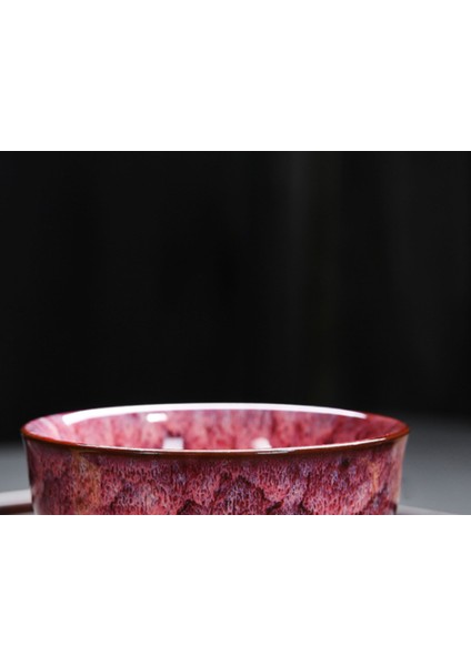Seramik Fırın Çay Kupası Değişim Porselen Kupa Teacup Ev Kungfu Çay Kase Tek Fincan Tianmu Jianzhan Kung Fu Teaware Ev Dekor | Teacups (Pembe) (Yurt Dışından) fırsatları