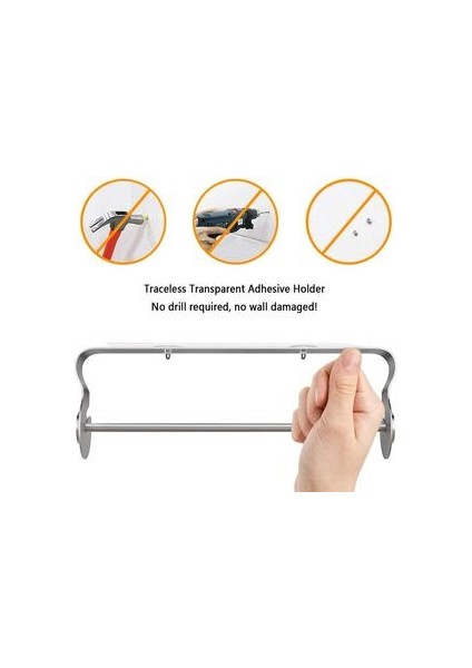 Banyo Duvar Depolama Raf Rulo Holderstainless Çelik Duvar Asılı Rulo Dağıtıcı Depolama Tutucu Mutfak Banyo | Kağıt Tutucular (Yurt Dışından)