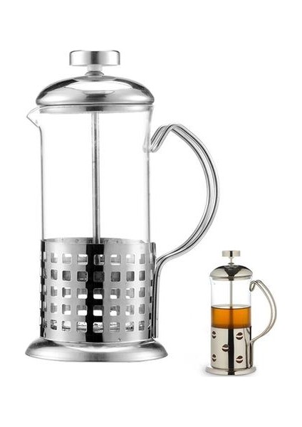 Paslanmaz Çelik Cezve Fransız Basın Kahve Tencere Hassas Piston Kahve Çaydanlık Basın Cafetera Portatil Kahve Su Isıtıcılar 350ML | Kahve Tencereler (Yurt Dışından)