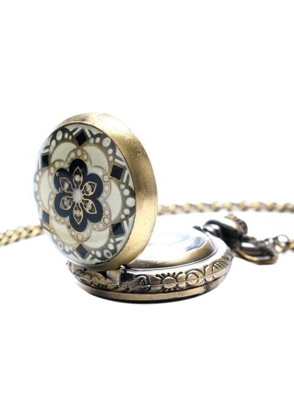 (3061) Mini Boyutu Vintage Emaye Renkli Altın Folyolar Çiçek Cebi Kolye Kolye Parti Hediye | Cep ve Amp;fob Saatler (Yurt Dışından)
