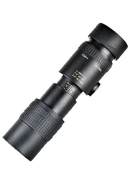 Süper Telefoto 4K Monoküler Taşınabilir Teleskop 10-300 x 40MM (Siyah) (Yurt Dışından)