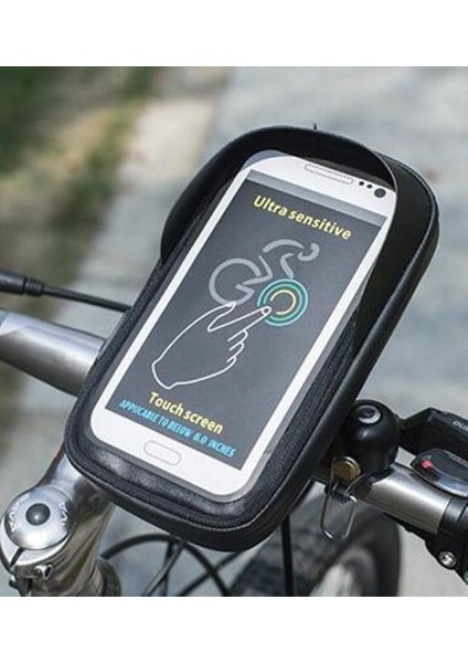 Su Geçirmez Bisiklet Motosiklet Telefon Tutucu Bisiklet Telefon Dokunmatik Ekran Çanta 6.4 Inç Bisiklet Gidon Tutucu iPhone 12PRO Samsung | Telefon Sahipleri ve Amp;duruş (Yurt Dışından) modelleri