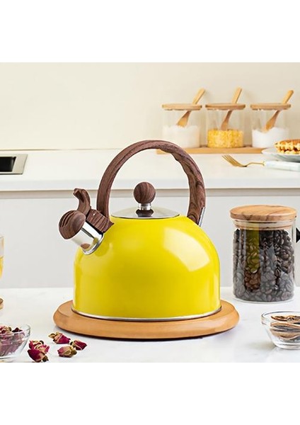 1 Adet 2.5l Paslanmaz Çelik Islık Çay Su Isıtıcısı Stipetops Gıda Sınıfı Çay Potu Isı Kavuş Kolu ile Gaz Indüksiyonlu Ocaklar | Su Isıtıcılar (Yurt Dışından)