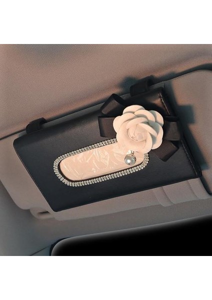 Sevimli Çiçek Kristal Doku Kutusu Kağıt Tutucu Araba Güneş Visor Deri Asılı Oto Sun Visor Doku Kılıfları Kadın Araba Aksesuarları | Kağıt Için Araç Tutucu Için Tutucu | Tutucu (Yurt Dışından)