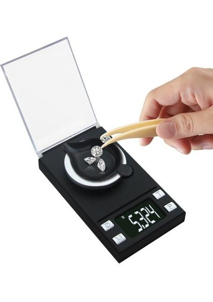 Yüksek Hassasiyetli Elektronik Takı Laboratuvarı Ölçekler Elmas Altın Germi Tıbbi Cep Dijital Milligram Ölçekli Dengesi (Yurt Dışından)
